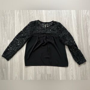 J. Crew black blouse size small